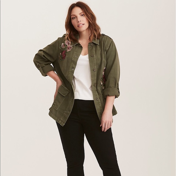 torrid olive green jacket